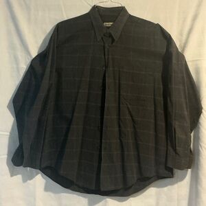 Classic Black Plaid Men's Shirt